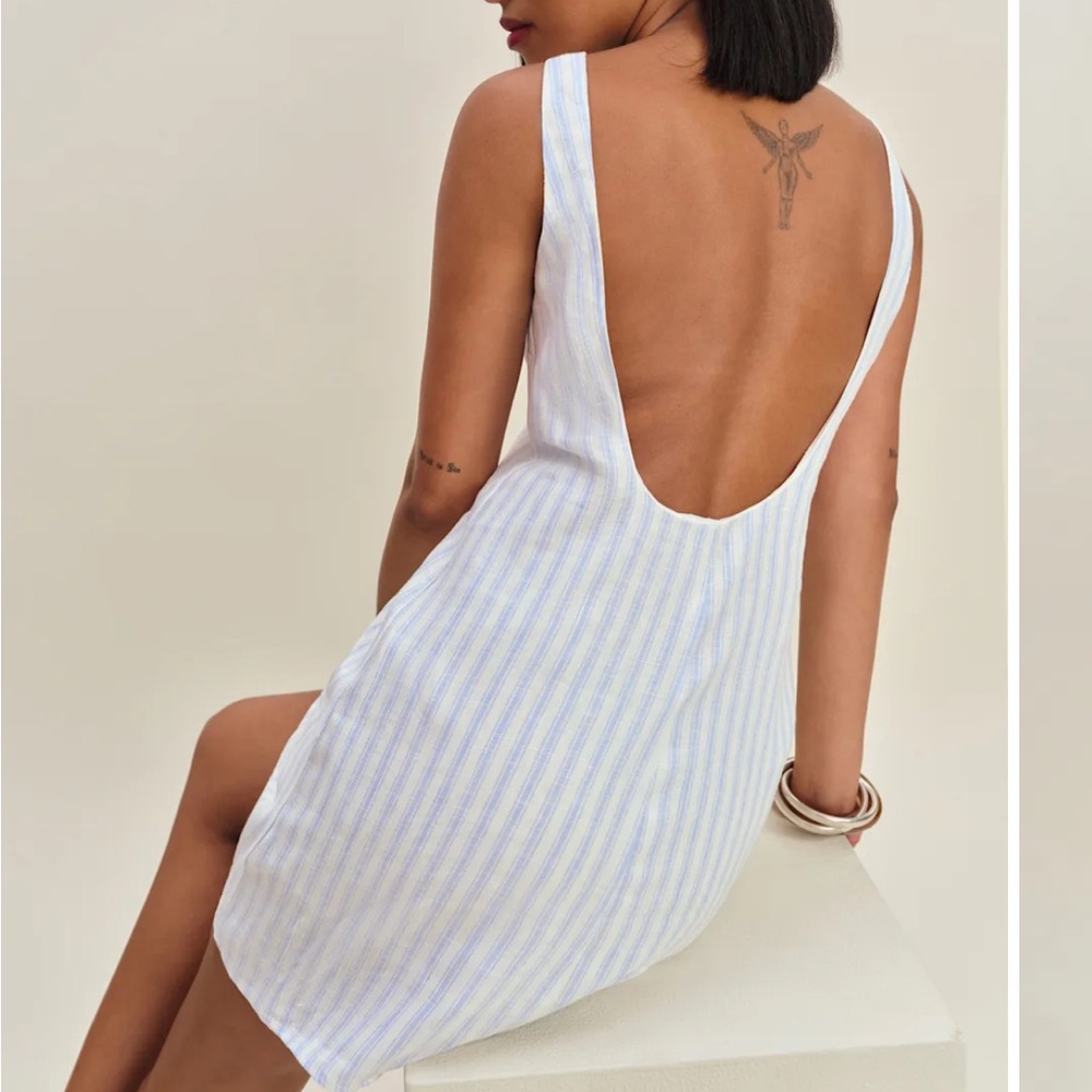 Reformation linen dress NWT